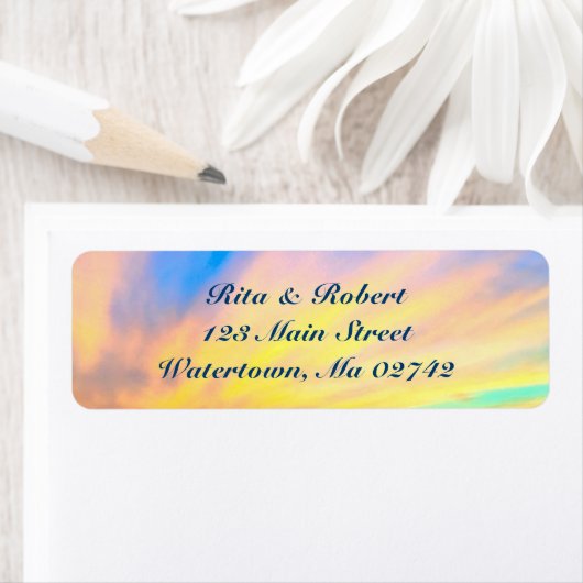 Bruiloft retour adreslabels - Save the Date Etiket (Insitu)