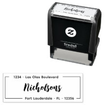 Bruiloft Retouradres Moderne Handtekening Zelf-ink