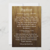 Bruiloft Richtingaanduiding met Landelijke Slinger Kaart (Voorkant)