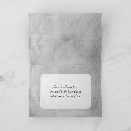 Bruiloft Ring Hart Schaduw Kaart (Binnen)