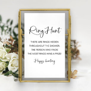 Bruiloft Ring Hunt Spel Kaart