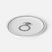 Bruiloft Ring Party Bord (Gekanteld)