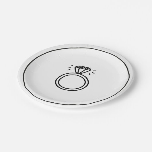 Bruiloft Ring Party Bord (Gekanteld)