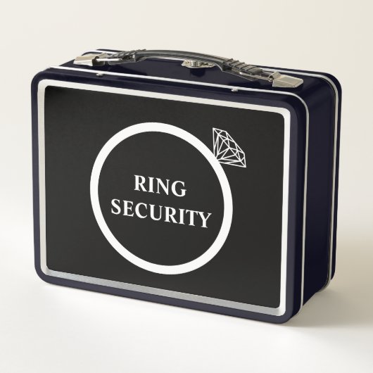 Bruiloft Ring Veiligheid Ring Drager Diamant (Achterkant)