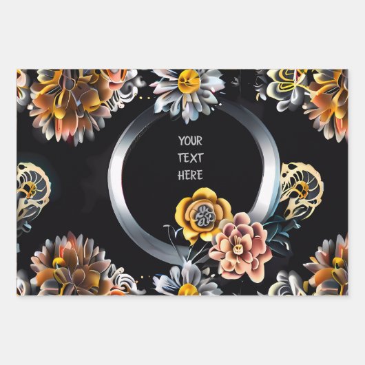 Bruiloft ring wrapping papier vellen (Voorkant 3)