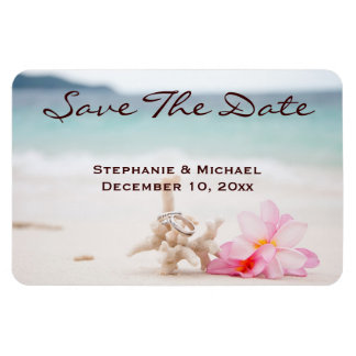 Bruiloft Ringen Strand Bruiloft Save The Date Magn Magneet