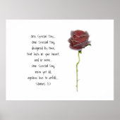 BRUILOFT ROMANTISCH POSTER STIJL ONTWERP (Voorkant)