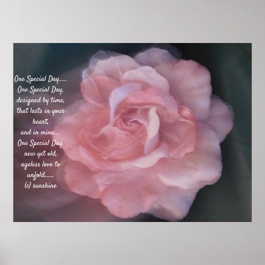 BRUILOFT ROMANTISCH POSTER STIJL ONTWERP (Voorkant)