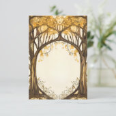 Bruiloft romantische boog boom ingang kaart (Staand voorkant)