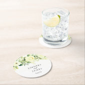 bruiloft ronde kartonnen onderzetter (Insitu)