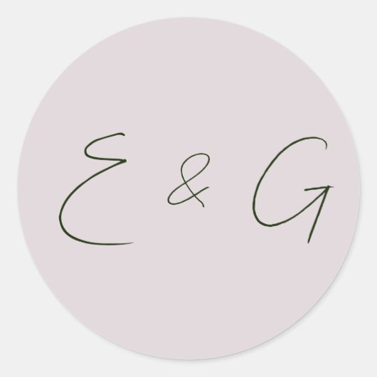 bruiloft ronde sticker (Voorkant)