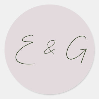 bruiloft ronde sticker