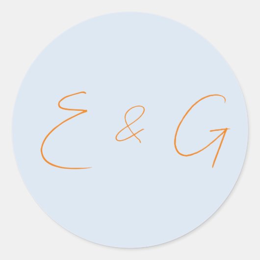 bruiloft ronde sticker (Voorkant)