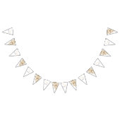 Bruiloft Roos Monogram Bunting banner (Alle)