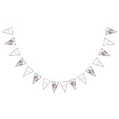 Bruiloft Roos Monogram Foto bunting banner (Alle)