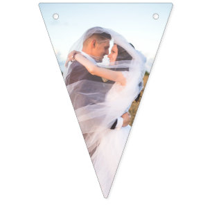Bruiloft Roos Monogram Foto bunting banner