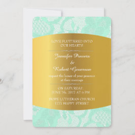 Bruiloft Royal Invitation Vintage Burlap & Lace Kaart