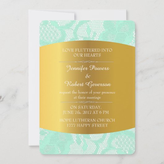 Bruiloft Royal Invitation Vintage Burlap & Lace Kaart (Voorkant)