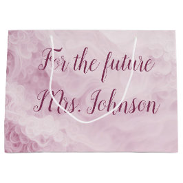 Bruiloft Roze Abstract Bloemen Groot Cadeauzakje