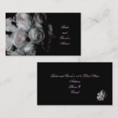 Bruiloft Roze Rose Adres Kaarten Visitekaartje (Voorkant / Achterkant)