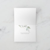 Bruiloft | Roze Rose Eucalyptus Foliage Hartelijk  Bedankkaart (Binnen)