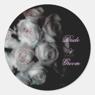 Bruiloft Roze Rozen Stickers