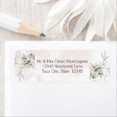 bruiloft | Roze Waterverf Etiket (Insitu)