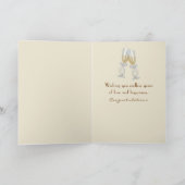 Bruiloft Rozen op bijbel met windmolen Kaart (Binnen)