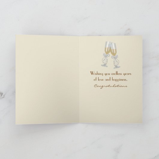 Bruiloft Rozen op bijbel met windmolen Kaart (Binnen)