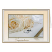 Bruiloft Rozen op Heilige Bijbel (Voorkant Horizontaal)