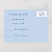 Bruiloft. RSVP. 2 witte zwanen Briefkaart (Achterkant)