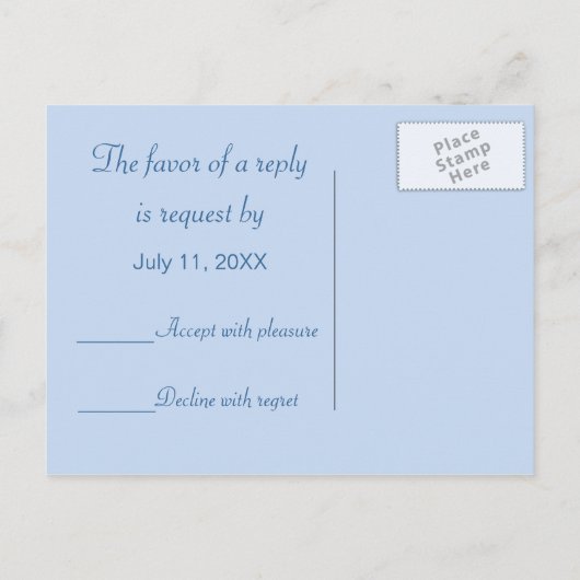 Bruiloft. RSVP. 2 witte zwanen Briefkaart (Achterkant)