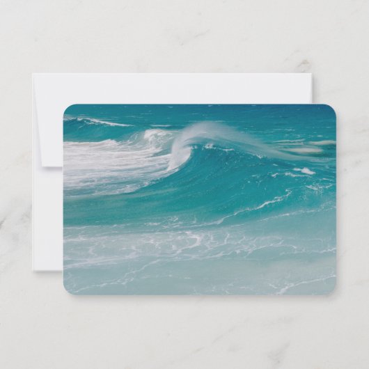 Bruiloft RSVP aan het strand  Kaart (Achterkant)