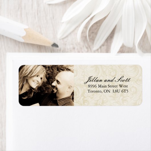 Bruiloft RSVP Adresetiketten Etiket (Insitu)