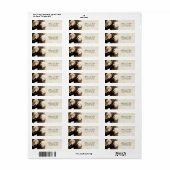 Bruiloft RSVP Adresetiketten Etiket (Full Sheet)