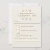 Bruiloft RSVP antwoord kunst zee schelpen Kaart (Achterkant)