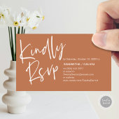 Bruiloft RSVP, Casual elegantie, Uitnodiging reage Informatiekaartje