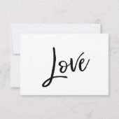 Bruiloft RSVP Casual handschrift met menu keuzes (Achterkant)