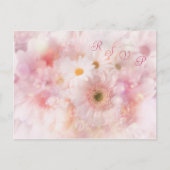 Bruiloft. RSVP. Daisies en Gerbera Briefkaart (Voorkant)