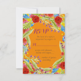 Bruiloft RSVP Feest Kaartje