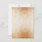 Bruiloft RSVP Gotische lijst Rustieke Halloween Ka Kaart (Achterkant)