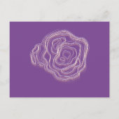 Bruiloft RSVP invoegen paarse  kunst Uitnodiging Briefkaart (Achterkant)