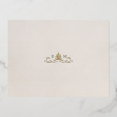 Bruiloft RSVP invoegen Victoriaans Pimpernel Folie Uitnodiging Briefkaart (Achterkant)