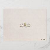 Bruiloft RSVP invoegen Victoriaans Pimpernel Folie Uitnodiging Briefkaart (Achterkant)