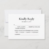 Bruiloft RSVP kaart Bospret (Voorkant)