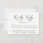 Bruiloft RSVP kaart Emerald Forest (Voorkant)