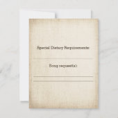 Bruiloft RSVP kaart met speelse verliefde vogels (Achterkant)