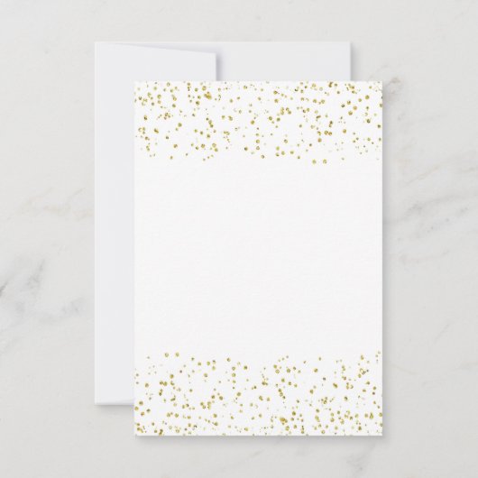 bruiloft rsvp kaart succulent cactus floral gold (Achterkant)