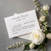 Bruiloft RSVP kaart vurige romance