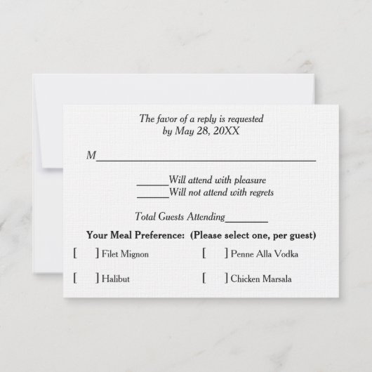 Bruiloft RSVP Kaarten Blue Hydrangea Bloemen (Achterkant)